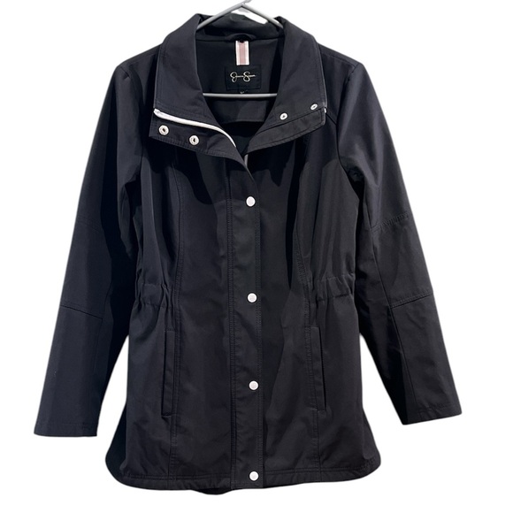 Jessica Simpson Black Zip-Up Spring Jacket - Size Small - Picture 1 of 9